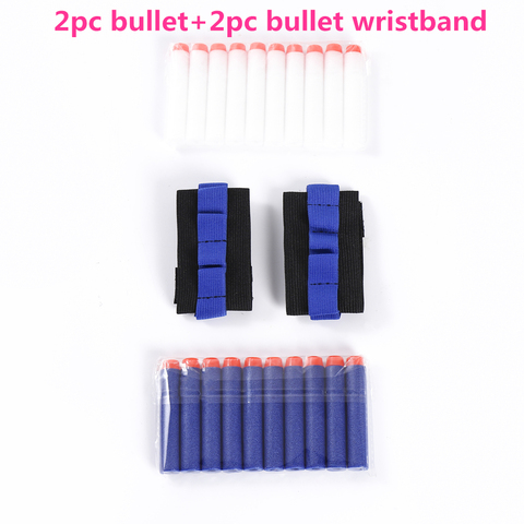 2pc balle molle + 2pc balle bracelet pour Nerf pistolet support joueur professionnel eva balle accessoires équipement de jeu de plein air ► Photo 1/4