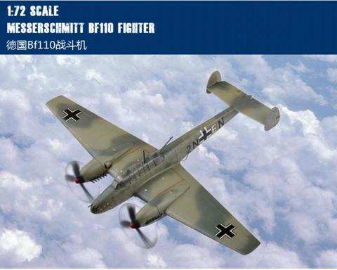 HobbyBoss 1/72 80292 Messerschmitt Bf110 combattant en plastique modèle kit passe-temps patron ► Photo 1/1