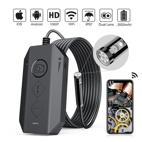 Caméra Endoscope sans fil 1080P, avec 8 LED lumières, caméra serpent, zoom, pour tablette Android et iOS ► Photo 1/6