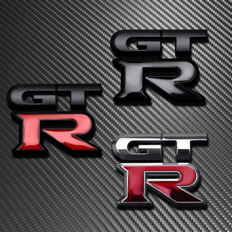 Autocollant d'emblème de GTR de corps en métal du style 3D de voiture pour Nissan Tiida Teana horizon Juke x-trail Almera Qashqai 350Z 370Z 240SX ► Photo 1/6