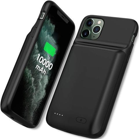 Newdery – coque noire pour batterie 10000mAh, étui de charge pour iPhone X XS XR Xs Max 11 Pro Max ► Photo 1/6