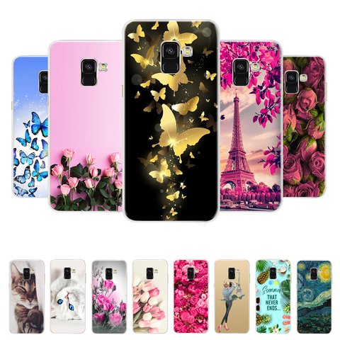 Pour Samsung Galaxy A8 2022 étui Samsung A8 Plus A730F Silicone souple coque arrière pour téléphone Galaxy A8 A 8 2022 A530 Hoesje ► Photo 1/6