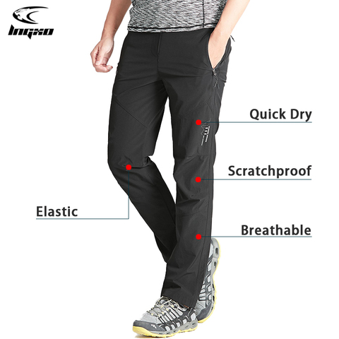 LNGXO – pantalon de randonnée imperméable à séchage rapide pour hommes, respirant, pour Camping en plein air, escalade, chasse, montagne, été ► Photo 1/6