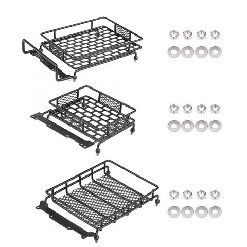 L/M/S taille en acier bagages plateau toit support mise à niveau accessoires pièces pour Tamiya CC01/CR01/D90/SCX10 1/8 1/10 RC chenille escalade voiture ► Photo 1/6