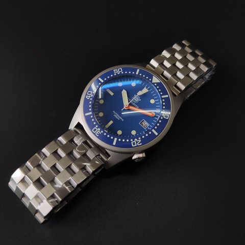 Steeldive Marque SD1979 Bracelet En Acier Inoxydable Super Lumineux C3 Cadran Bleu 200M Montre De Plongée Étanche Hommes ► Photo 1/6