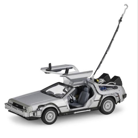 Welly – modèle de voiture Delorean en métal, plastique, caoutchouc, 1/24 1:24, retour vers le futur, II III ► Photo 1/6