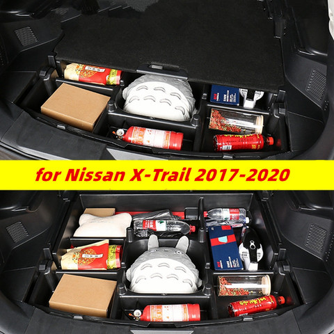 Boîte de rangement pour coffre de voiture, pour Nissan x-trail XTrail 2017 – 2022, accessoires, boîte de rangement, grande boîte de rangement, outils de réparation de voiture, boîtes de débris ► Photo 1/6