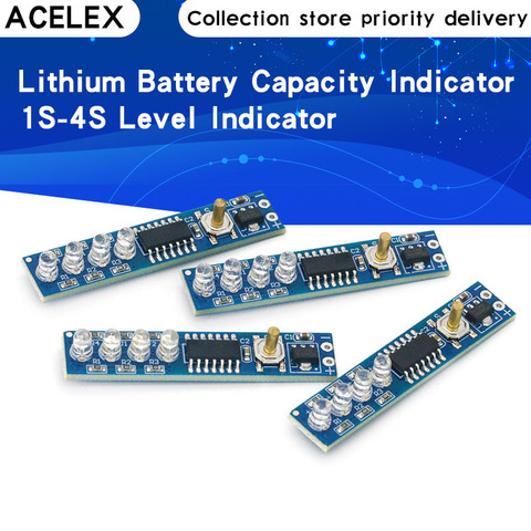 1S 2S 3S 4S simple 3.7V 18650 batterie au Lithium indicateur de capacité Module pourcentage testeur de niveau de puissance LED panneau d'affichage ► Photo 1/6