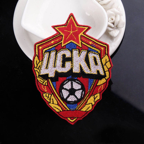 Bricolage moscou Football Club patchs broderie rayé Badge Patch fer sur les patchs sur les vêtements Football Badge pour veste ► Photo 1/6