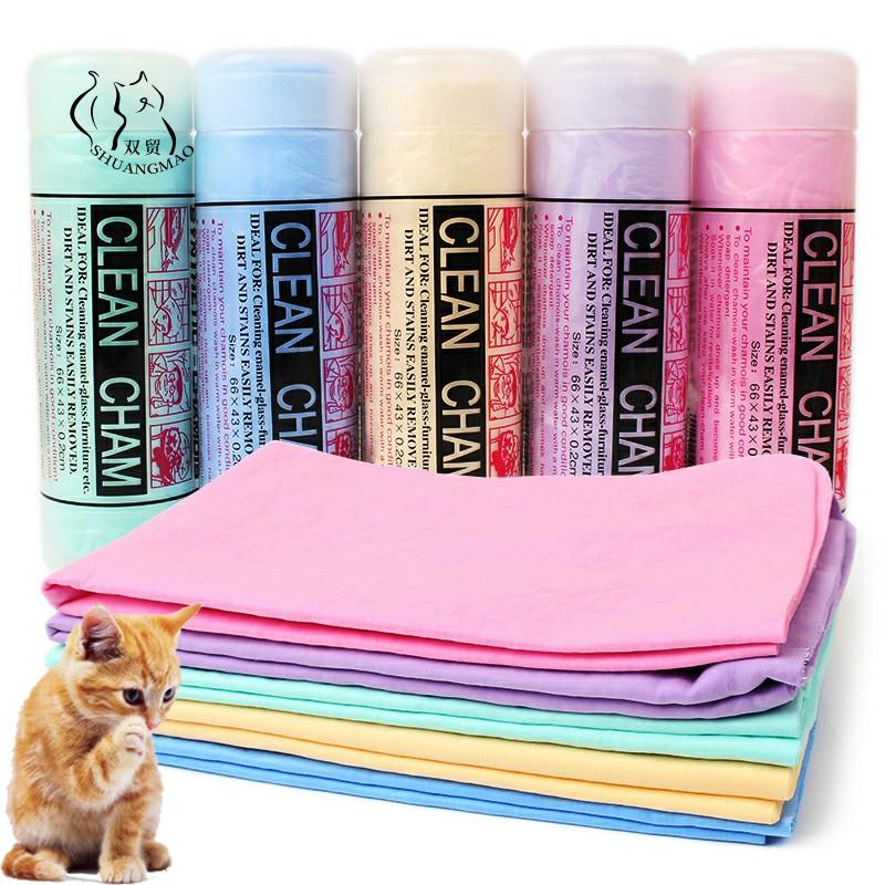 Serviette absorbante en peau de cerf 2022, serviette multifonction ultra-forte et propre pour chien et chat, ensemble de serviettes de plage ► Photo 1/6