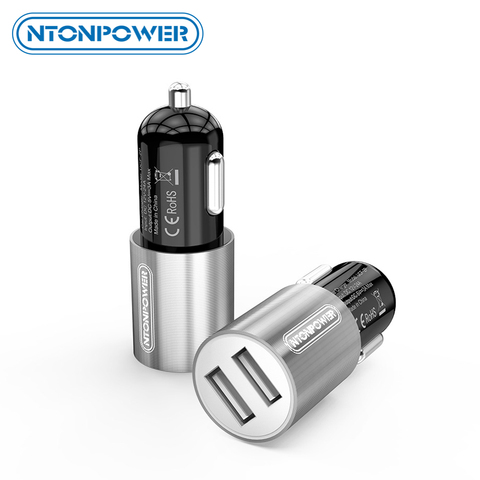 NTONPOWER Mini 2 USB chargeur de voiture pour Xiaomi mi 9 Huawei P30 Pro chargeur de voiture chargeur de téléphone pour voyage ► Photo 1/6