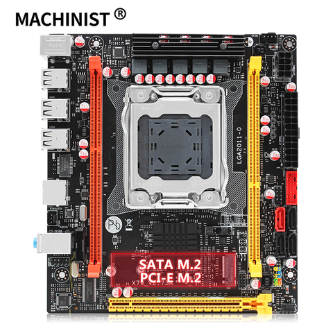 MACHINIST-carte mère pour ordinateur de bureau X79 LGA 2011, prend en charge processeur Intel xeon DDR3 ECC REG RAM, carte mère mini itx X79 V2.73 ► Photo 1/6