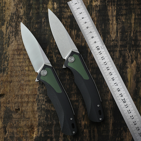 Couteau pliant à lame en acier petrifiée PF838 D2, manche G10 59-60HRC, couteaux de chasse, sauvetage en plein air, outils de coupe EDC ► Photo 1/6