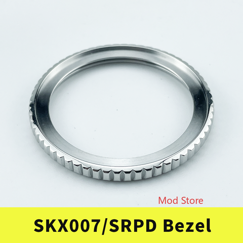 Lunette de Style SKX007/SRPD MM300, finition argent poli, joint inclus en acier inoxydable 316L ► Photo 1/2