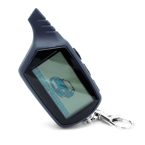Porte-clés de télécommande LCD B9 à 2 voies pour système d'alarme de sécurité de voiture russe, démarrage du moteur ► Photo 1/6