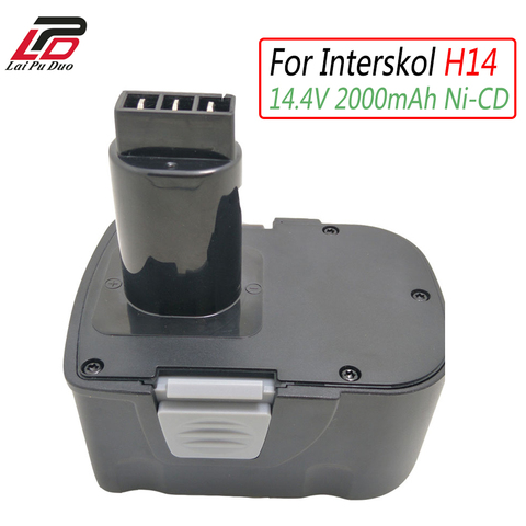 Laipuduo Pour Interskol 14.4V H14 2/3Ah Ni-cd DA-13 / 14.4E Batterie de Rechange pour Outil Électrique Perceuse sans fil ► Photo 1/4