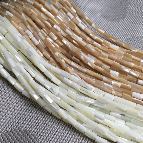 Perles en coquille naturelle, poinçon, grosses perles d'isolation, pour la fabrication de bijoux, de colliers, DIY, taille 4x8 5x10mm ► Photo 1/6