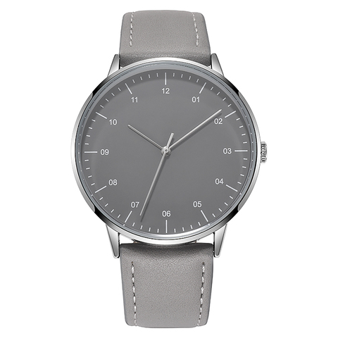 Montre en cuir pour hommes, décontracté, mouvement miyoka du japon, résistant à l'eau, Design Simple et minimaliste ► Photo 1/6