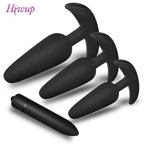 Silicone souple taille Plug Anal Plug Anal bout à bout stimulateur amovible jouets sexuels Dults jouets anaux godemichet Anal Prostate masseur gode ► Photo 1/6