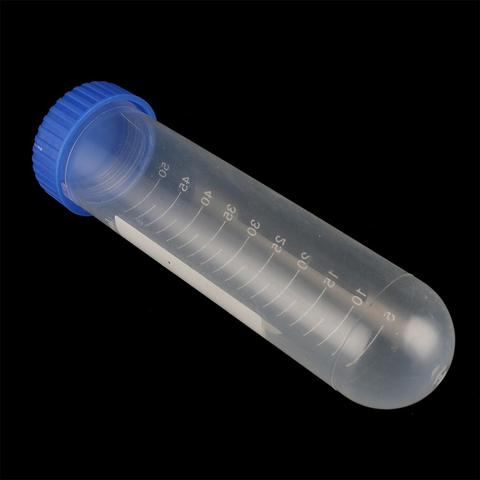 50ml Bouchon À Vis Tube à Centrifuger À Fond Rond Tubes à Essai En Plastique avec Échelle Laboratoire grand Flacon Conteneur Fournitures De Laboratoire 10 Pièces ► Photo 1/6