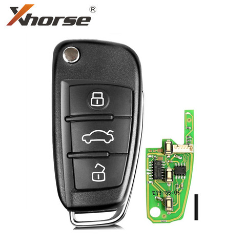 Xhorse VVDI2 XKA600EN pour Audi A6L Q7 Type clé à distance universelle 3 boutons fil clé à distance 1 pièce ► Photo 1/6