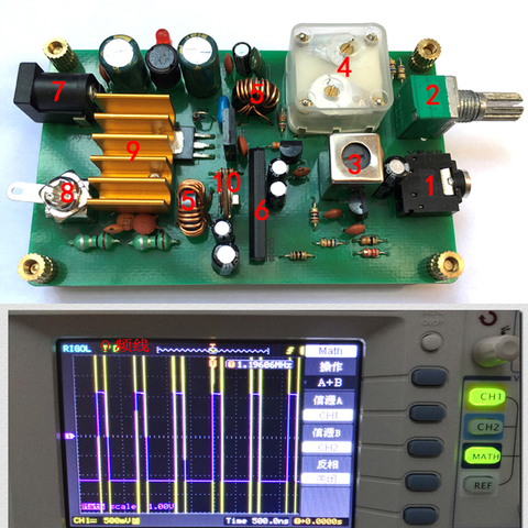 Émetteur d'ondes moyennes de Micropower, entrée Audio de la radiofréquence 600-1600khz de minerai d'émetteur d'am ► Photo 1/6