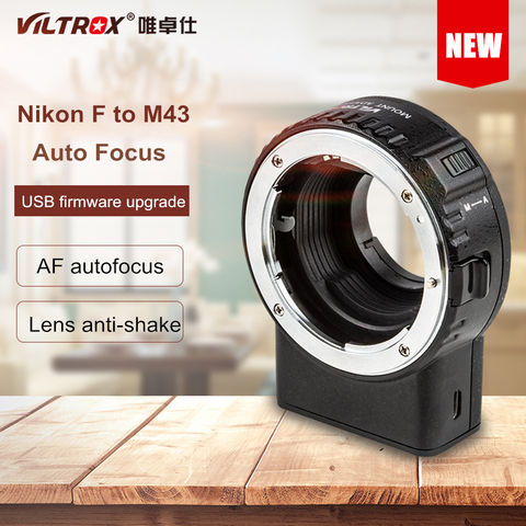 Adaptateur d'objectif de mise au point automatique Viltrox NF-M1, pour Nikon, objectif à monture F, pour appareil photo M4/3, pour Panasonic GH4 GH5 Olympus E-M10 III E-M5 ► Photo 1/6