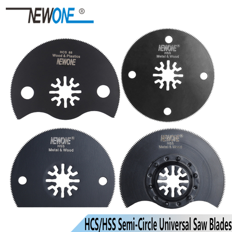 NEWONE 88mm HCS/HSS affleurant/Segment plat lame de scie lame Semi-circulaire pour Makita,AEG,Fein,Dremel outils électriques oscillants multiples ► Photo 1/6