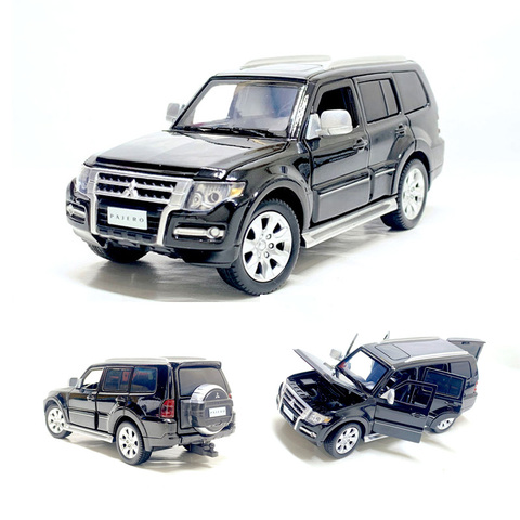 Pajero – modèle de voiture SUV V97 pour garçons, jouet en alliage moulé, avec son et lumière, véhicule tout terrain, nouvelle collection 1/32 ► Photo 1/6