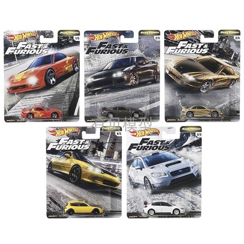 Hot Wheels – voiture de collection Fast furious 6 pour garçon, cars1/64, subaru civic, par exemple, nissan S15, Mazda RX7, en métal, cadeau, 2022 ► Photo 1/6