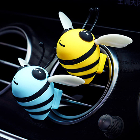 Diffuseur de parfum Auto abeille créatif | Clip de Ventilation pour voiture, décoration intérieure, saveur, parfums de voiture, déodorant ► Photo 1/6
