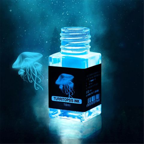 Encre Invisible sans carbone pour fontaine en verre, stylo à trempette créatif, 18ml, encre fluorescente sans lumière UV, papeterie cadeau Secret magique ► Photo 1/6