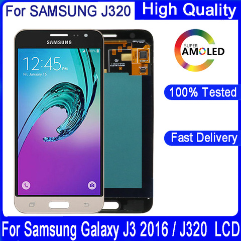 Écran tactile LCD de remplacement, 5.0 pouces, pour Samsung Galaxy J3 2016 J320 J320F J320M J320Y J320FN, Original ► Photo 1/6