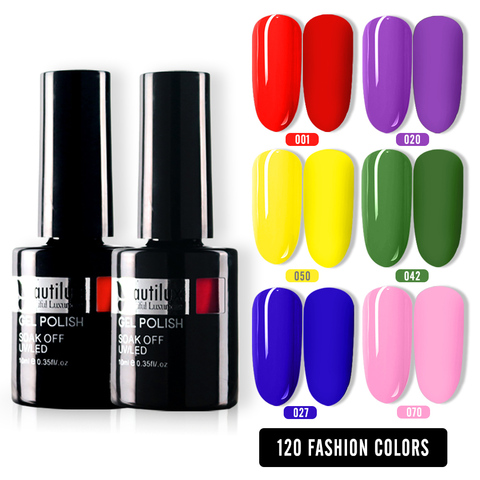 Beautylux-vernis à ongles UV, LED, Gel, longue durée, facile à appliquer, fournitures d'art et de manucure, 1 pièce de 10ml ► Photo 1/6