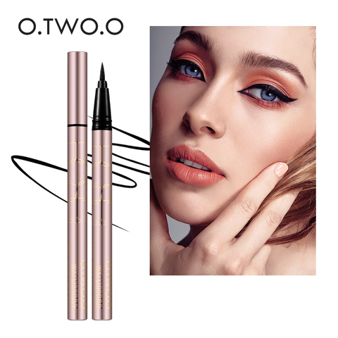 O.TWO.O 24 heures de durée Eyeliner liquide couleur noire imperméable à l'eau Eye Liner crayon cosmétique résistant aux taches ► Photo 1/6