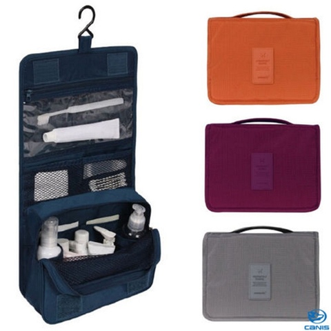 Sac cosmétique de lavage de voyage pliant trousse de toilette suspendue organisateur de lavage pochette de rangement sac suspendu bagages accessoires de voyage ► Photo 1/6