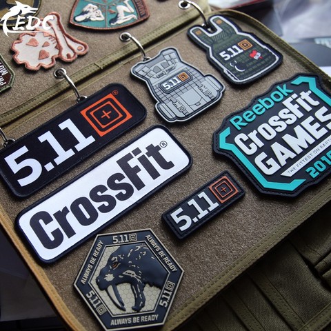 CrossFit 5.11 militaire PVC patchs tactiques broderie emblème Applique fer  sur bricolage Stickes pour vêtements chapeau sac à dos accessoires -  Historique des prix et avis