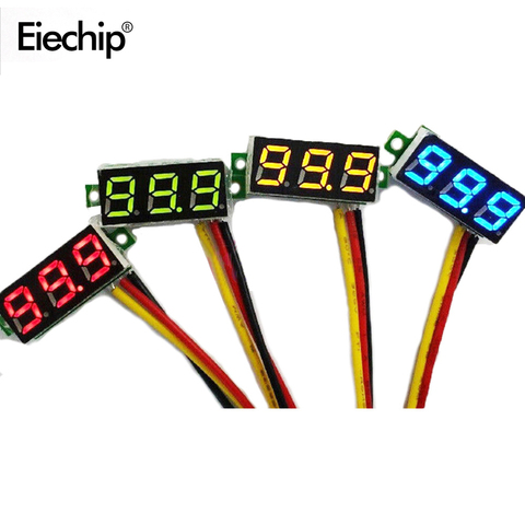 0.28 pouces numérique LED Mini Module d'affichage DC 0-100V voltmètre testeur de tension LED panneau mètre 0.28 