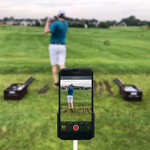 2022 mode Swing Enregistreur Étui À Téléphone Clip de Maintien Entraîneur Pratique Formation Nouvelle Golf Sport Accessoires ► Photo 1/6