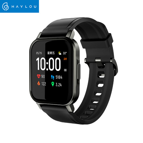 Haylou solaire Mini Haylou LS02 montre intelligente, étanche IP68, 12 modèles Sport, Bluetooth 5.0 Sport moniteur de fréquence cardiaque, Version anglaise ► Photo 1/6