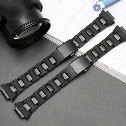 Bracelet de montre Bracelet pour Casio g-shock DW-5600 DW-6900 GW-M5610 série de DW-9600 Bracelet de montre en acier inoxydable en plastique avec des outils ► Photo 1/5