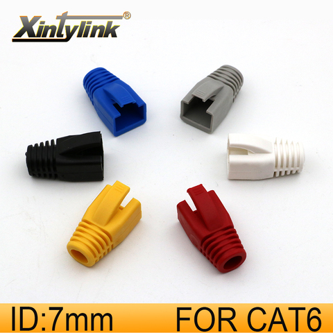 Xintylink-couvercle de connecteur rj45, câble ethernet lan, cat6, cat 6, bottes réseau, rg, rj 45, gaine, cat5, cat5e ► Photo 1/6