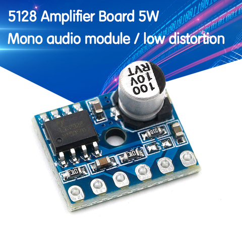 Carte d'amplificateur numérique 5W classe D 5128, Module Audio Mono, faible distorsion ► Photo 1/6