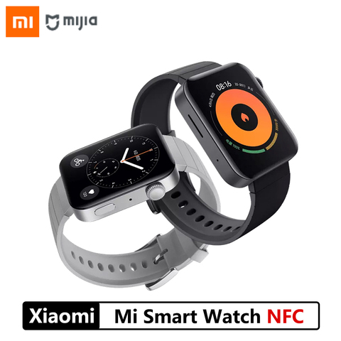 Montre intelligente d'origine Xiaomi MI GPS NFC WIFI ESIM Bracelet de téléphone montre-Bracelet Android Sport Bluetooth Fitness traqueur de fréquence cardiaque ► Photo 1/6