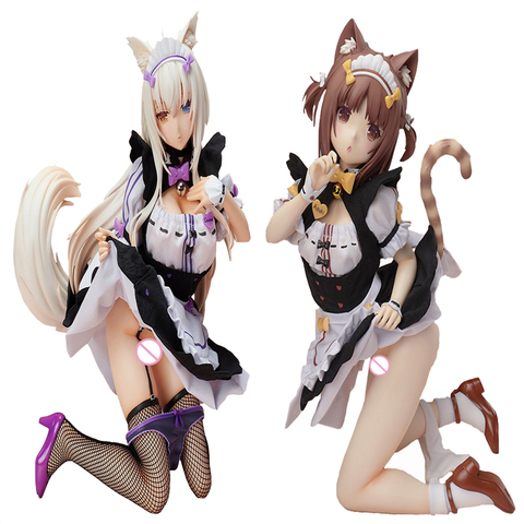 GZTZMY vanille & chocolat dessin animé Sexy chat fille NEKOPARA Anime figurine femme de chambre canapé Ver Vol.1 modèle assis jouet poupée ► Photo 1/6