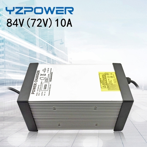 YZPOWER 84V 6A 7A 8A 9A 10A chargeurs Li-ion chargeur de batterie au Lithium Lipo pour batterie Lithium-ion 72V ► Photo 1/6