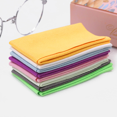 5 pcs/lots haute qualité Chamois lunettes nettoyant téléphone écran nettoyage lingettes lunettes microfibre lunettes chiffon de nettoyage pour lentille ► Photo 1/6