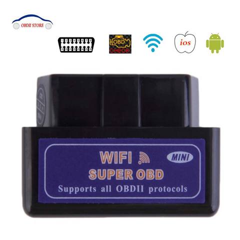 Outil de Diagnostic automatique Elm327 Wifi V1.5 Obd2 | Outil de Diagnostic de voiture, adaptateur Wi-fi ELM 327, Scanner OBD 2 pour Iphone iOS, outil de Diagnostic automatique ► Photo 1/6