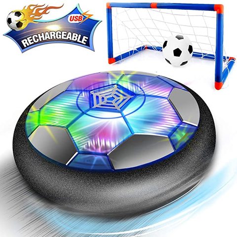 Enfants Jouets Ballon De Football en Vol Stationnaire jouets D'air Rechargeable Ballon De Football D'intérieur De Football Flottant avec LUMIÈRE LED Cadeau De Noël Pour les enfants ► Photo 1/6