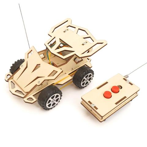 Enfants bricolage sans fil RC voiture de course modèle Kit d'expérience scientifique jouets éducatifs grands cadeaux pour les enfants à profiter et à apprendre ► Photo 1/6